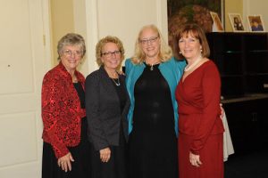 Deb Low, Beth Barrett, National CCS President Anne Kelley, and Linda Brammer